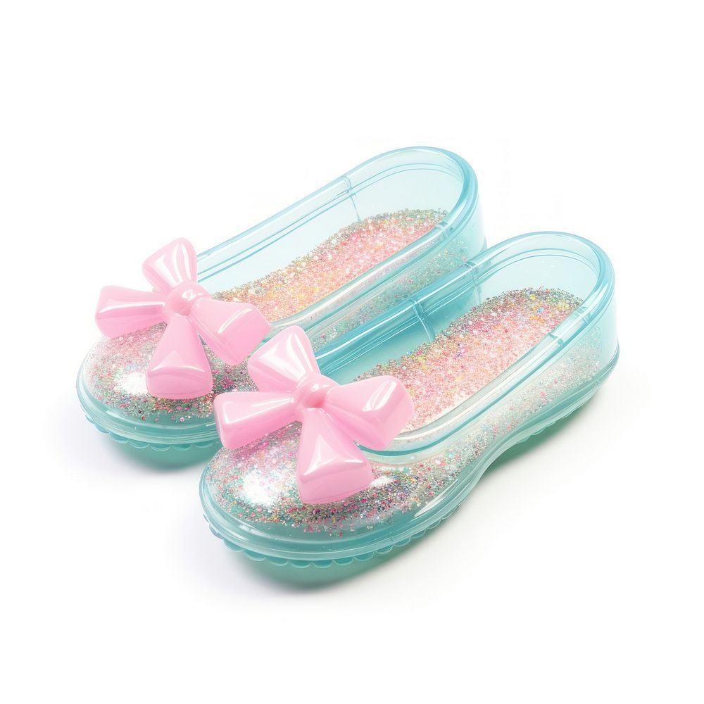 3d jelly glitter shoe footwear flip-flops clothing.