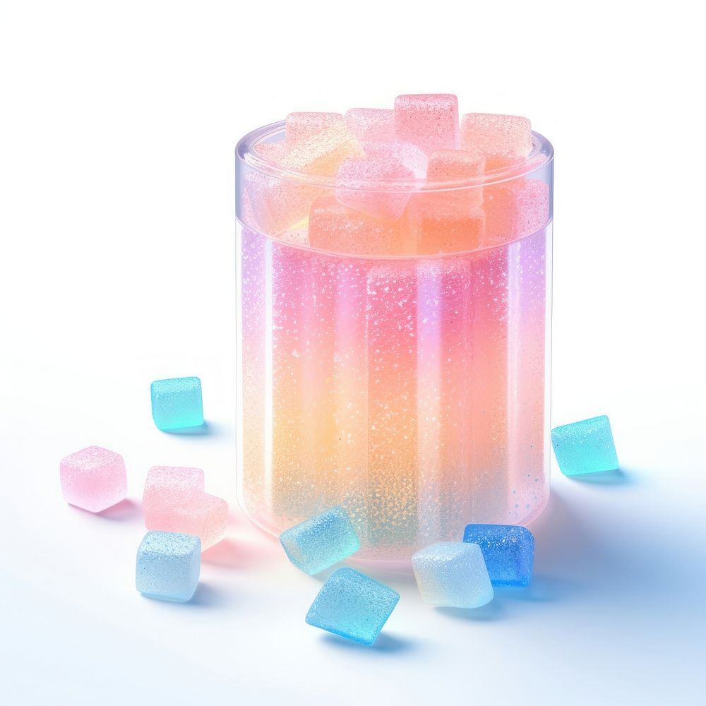 3d jelly glitter pencil candy pill confectionery.