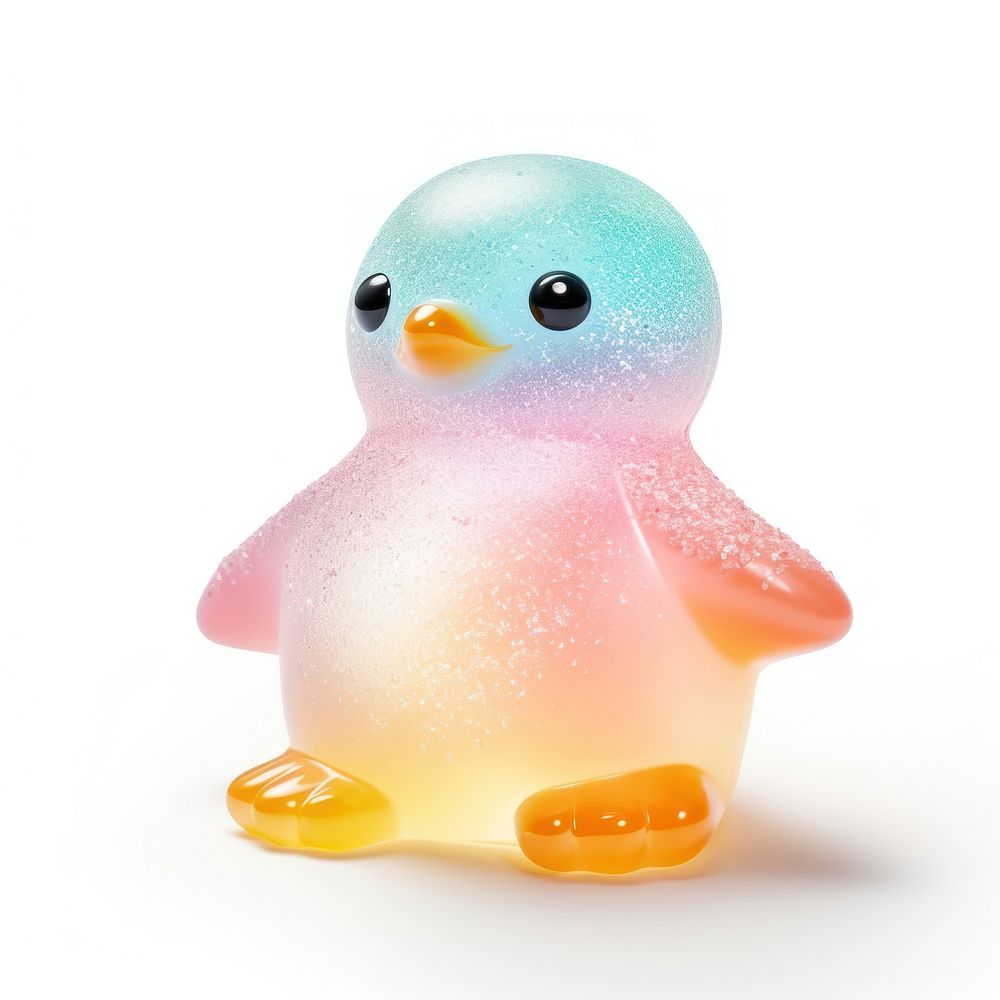 3d jelly glitter penguin animal nature sweets.