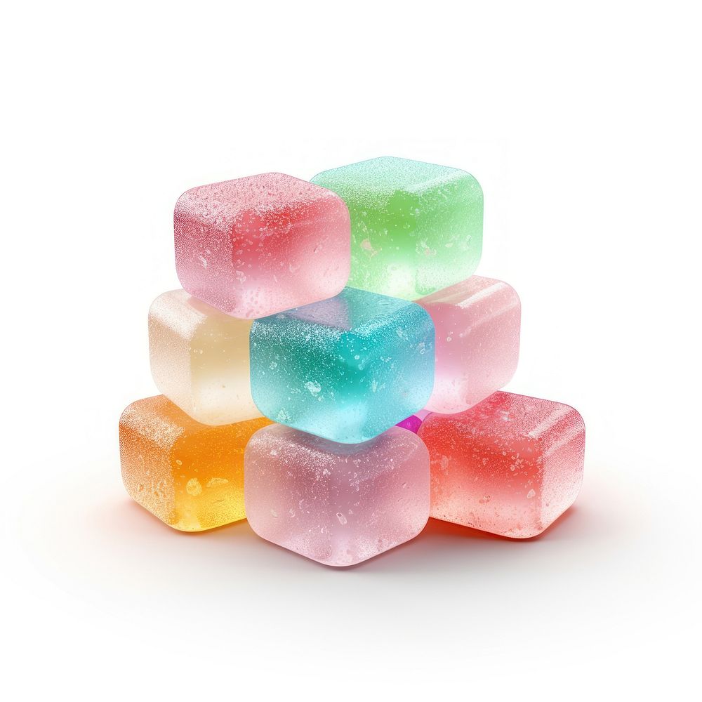 3d jelly glitter plus candy confectionery sweets.