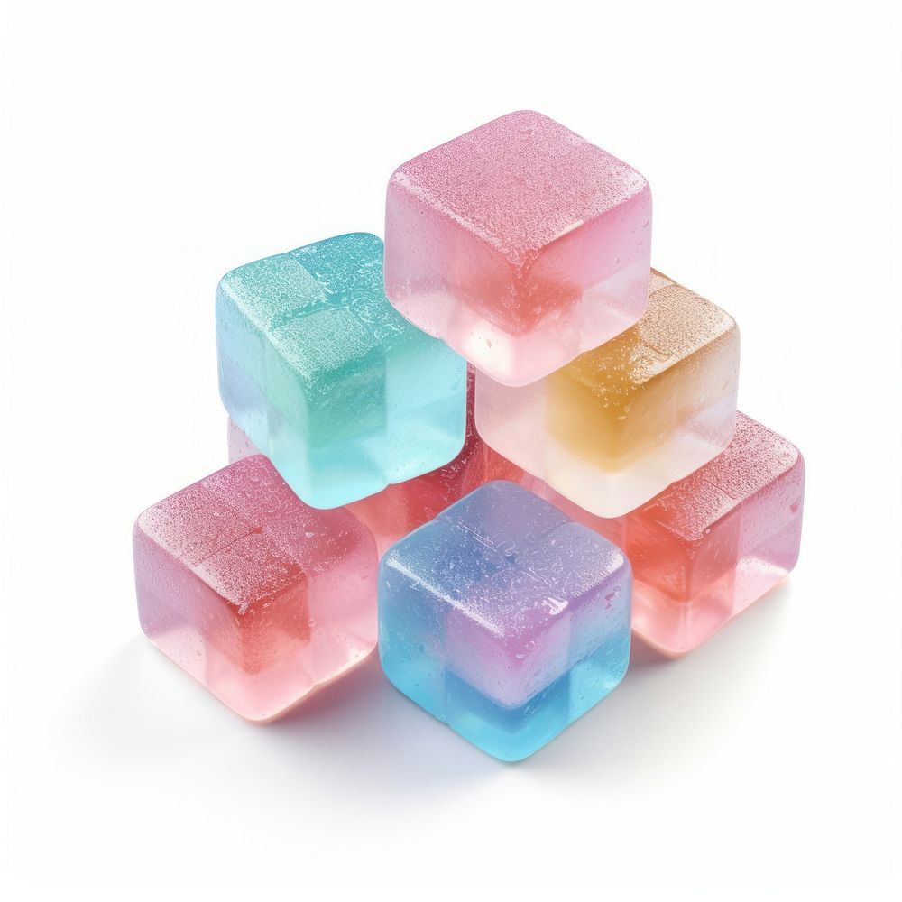 3d jelly glitter recycle candy soap variation.