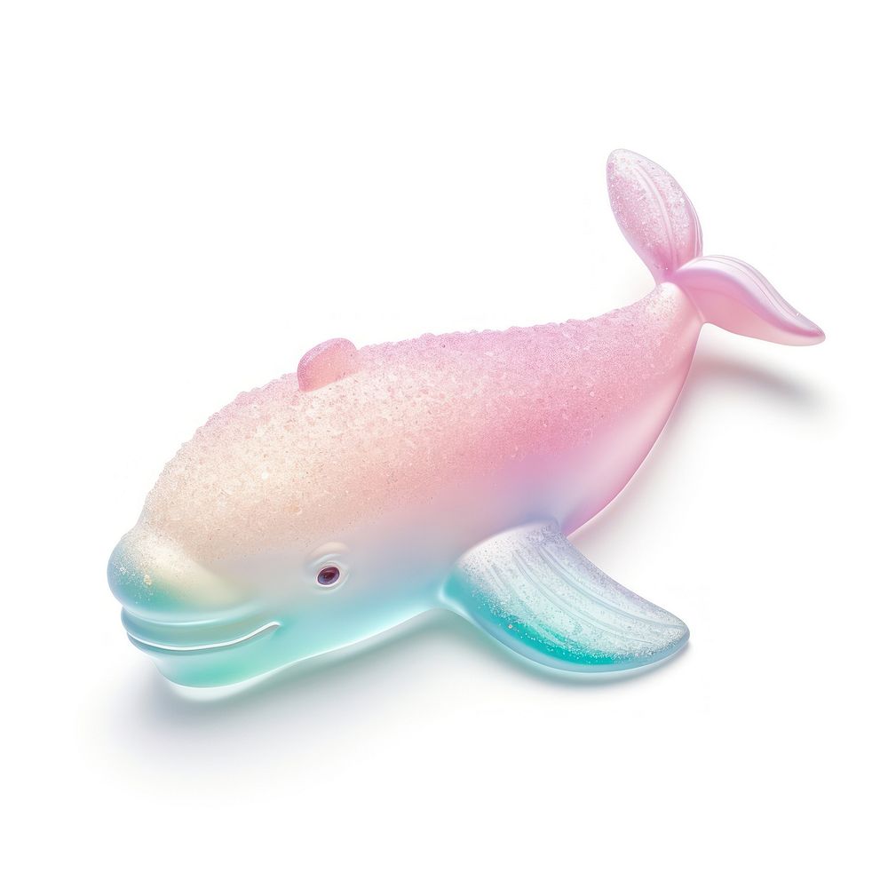 3d jelly glitter whale animal mammal underwater.