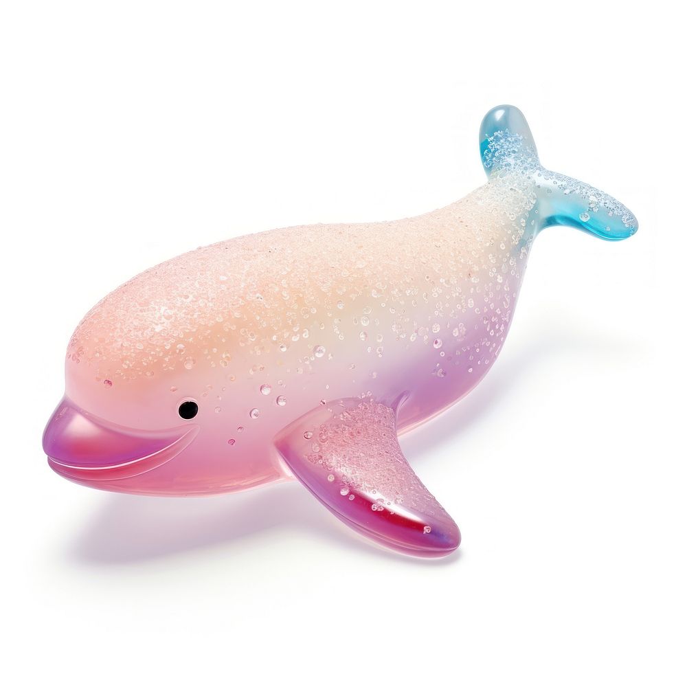 3d jelly glitter whale animal mammal underwater.