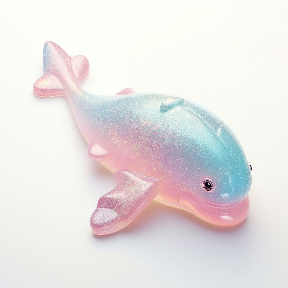 3d jelly glitter whale animal fish investment.