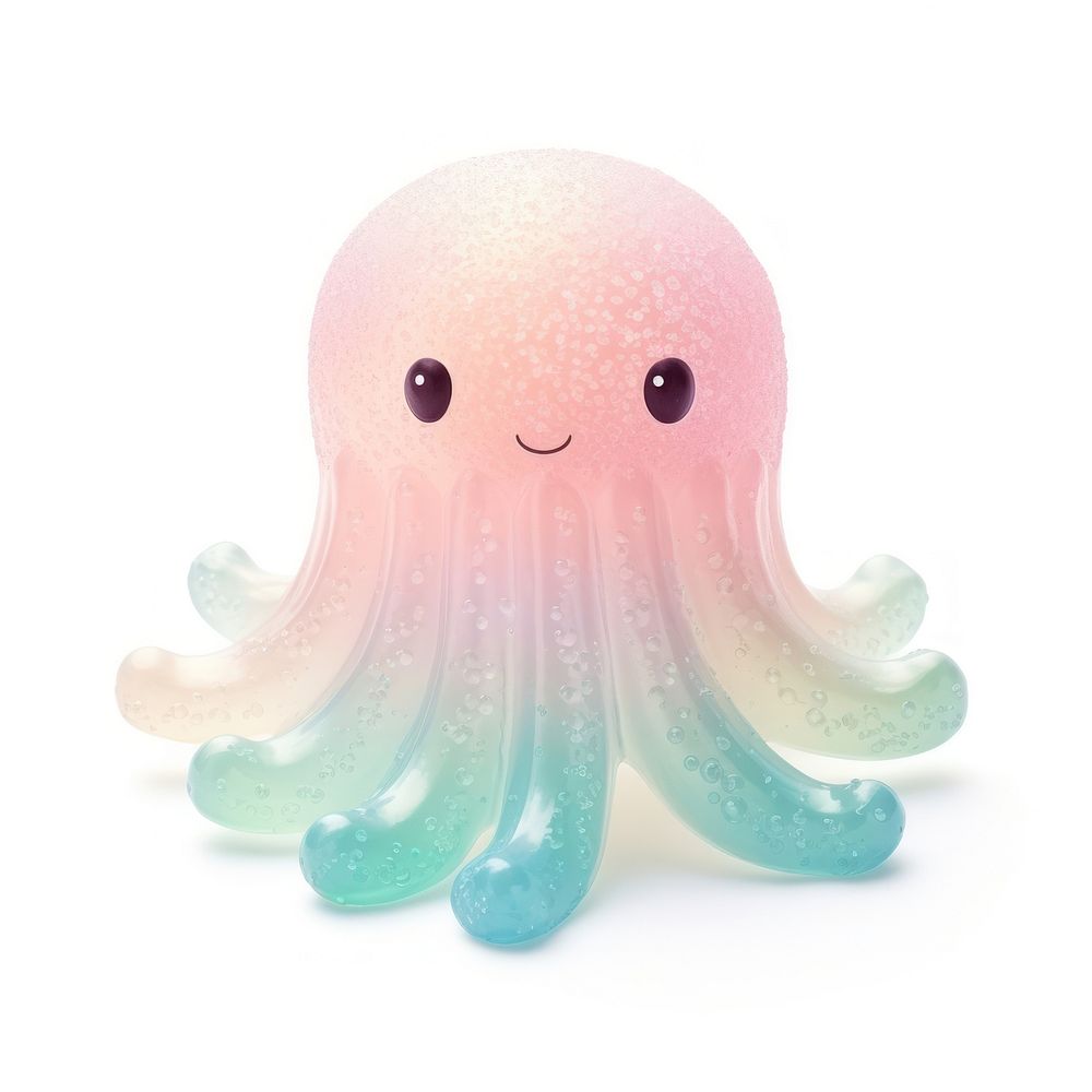 3d jelly glitter toy octopus animal cute.