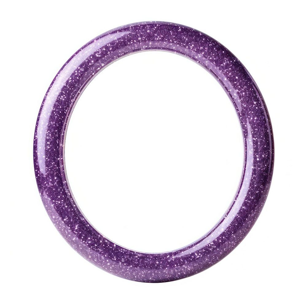 Frame glitter ellipse shape amethyst jewelry purple.