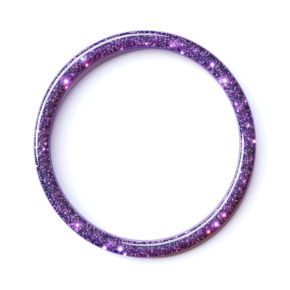 Frame glitter ellipse shape purple bracelet gemstone.