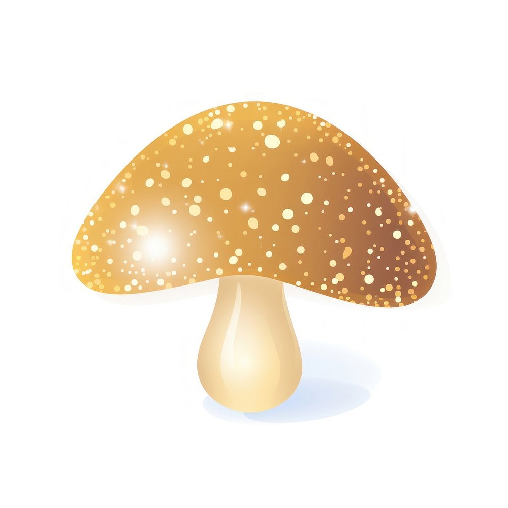 Mushroom icon fungus white background toadstool.