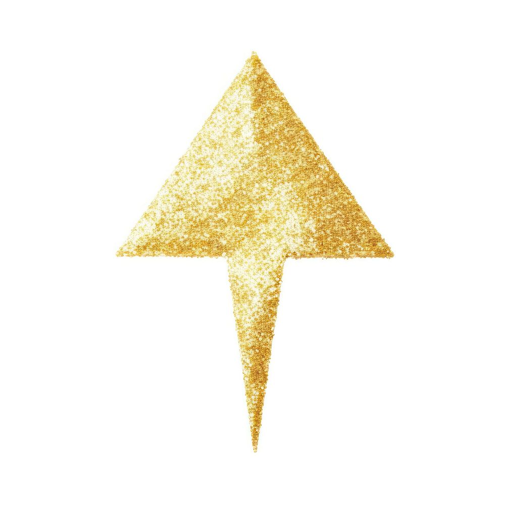 Arrow icon symbol shape gold.