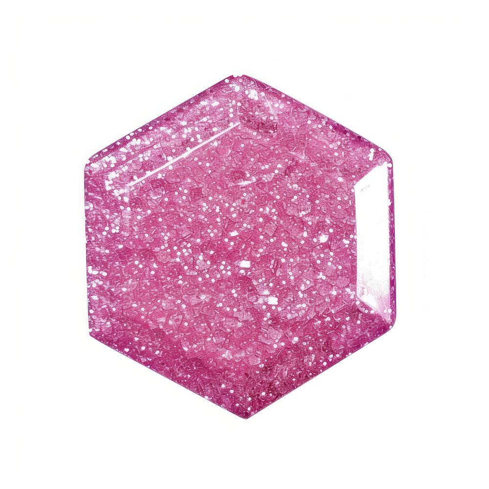 Rugular pentagon shape icon gemstone mineral crystal.