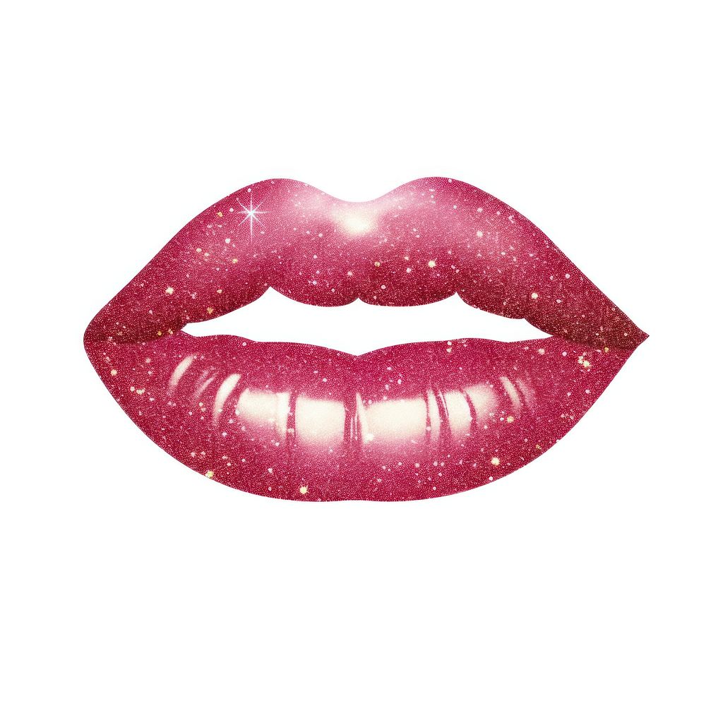 Lips icon cosmetics lipstick white background.