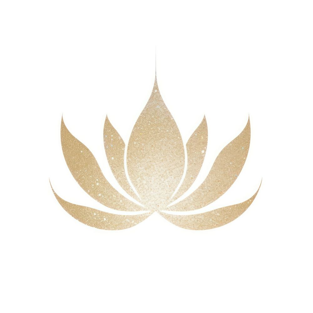 Lotus icon shape logo white background.