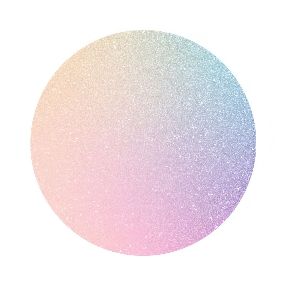 Pastel circle icon sphere shape white background.
