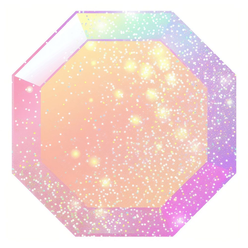 Octagon icon glitter backgrounds shape.