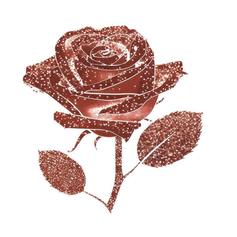 Rose gold icon rose nature flower.