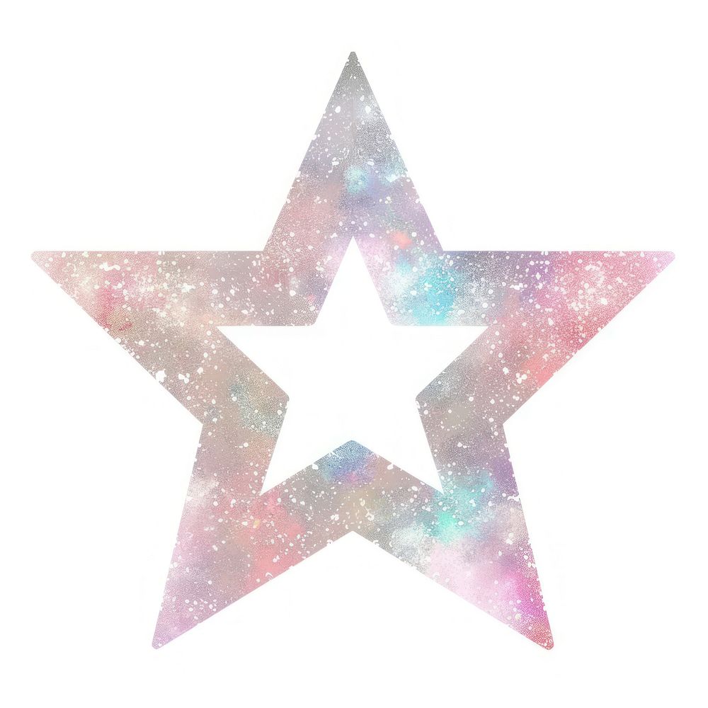 Hexagram star icon symbol shape white background.