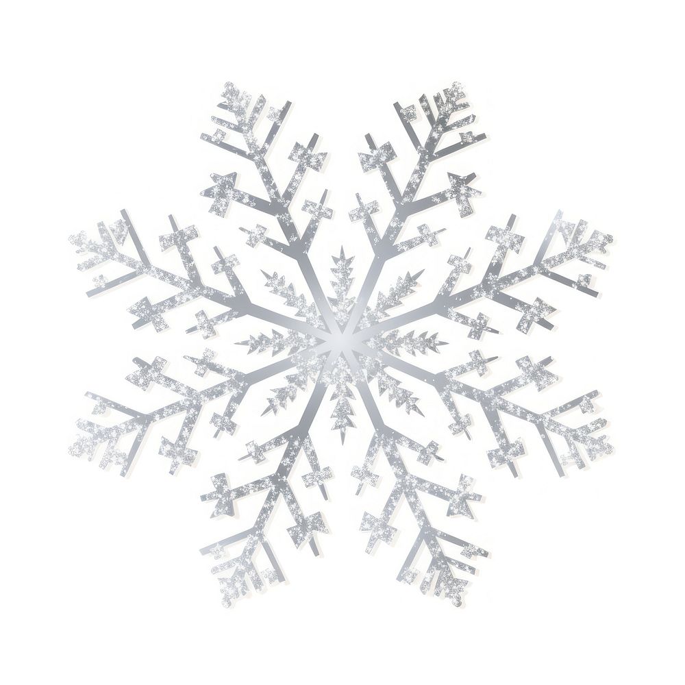 Snowflake icon shape white white background.
