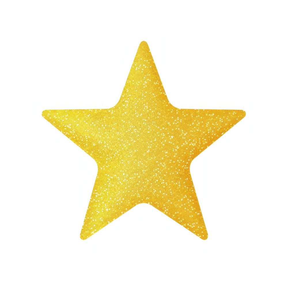 Yellow star icon glitter symbol shape.