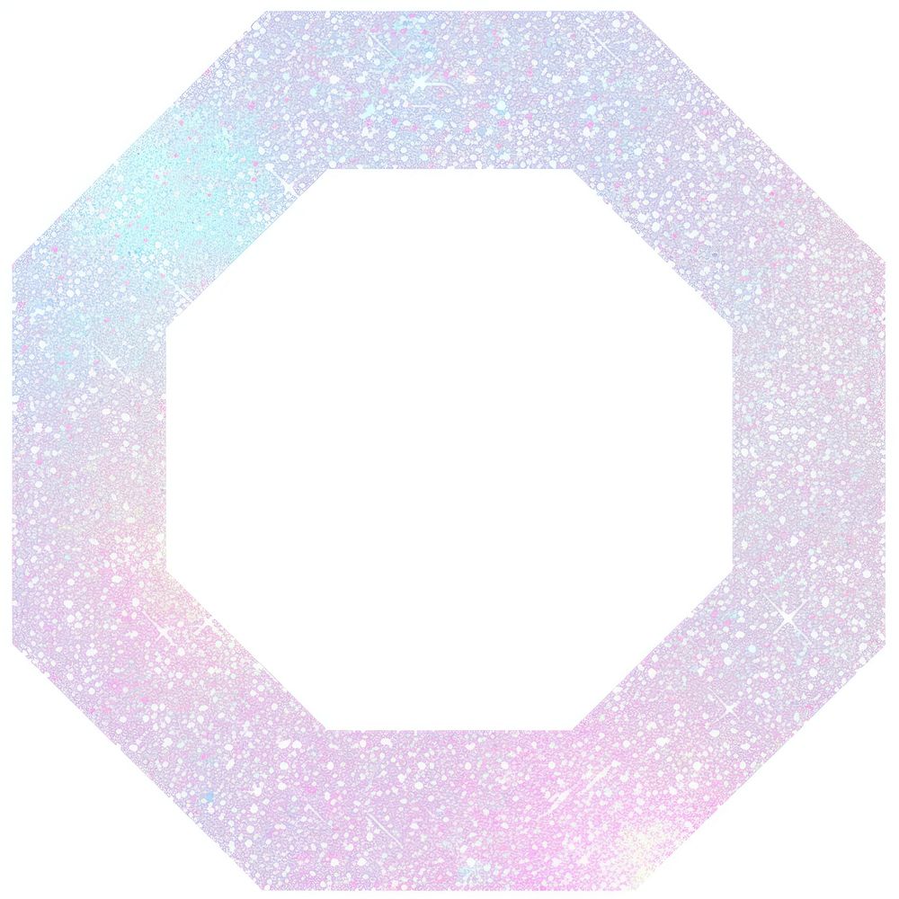 Octagon icon backgrounds glitter purple.