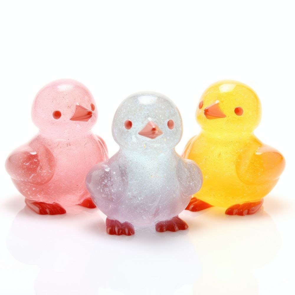 3d jelly chickens representation confectionery celebration.