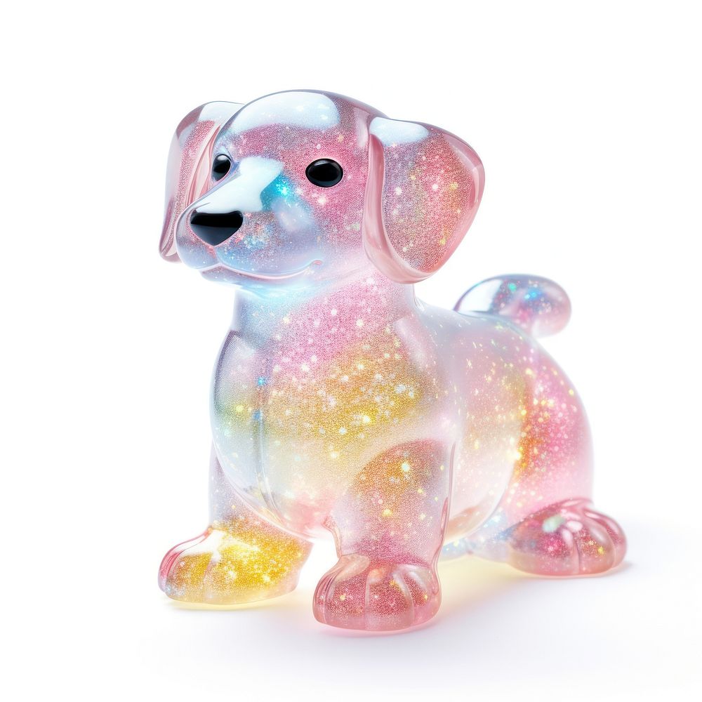 3d jelly dog figurine representation celebration.