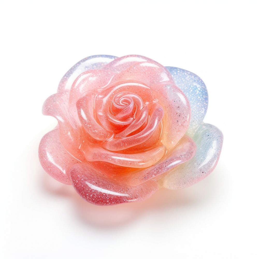 3d jelly rose jewelry flower plant.