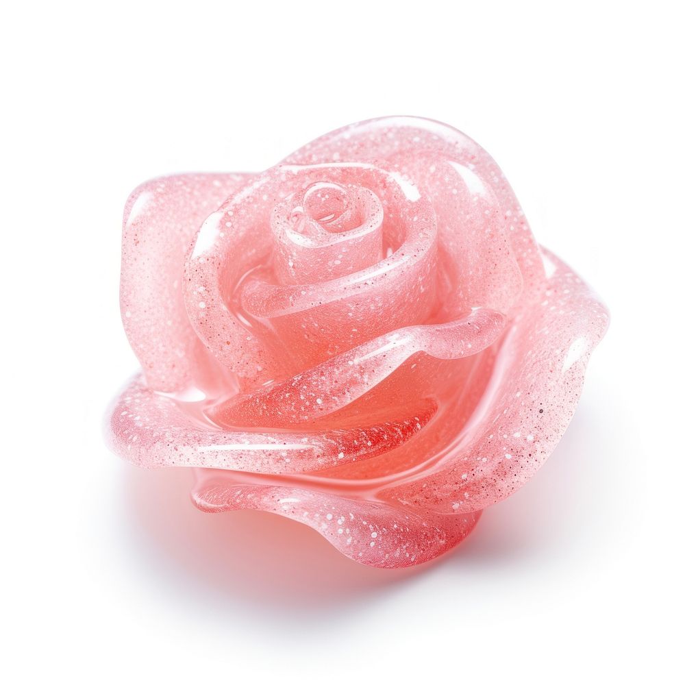 3d jelly rose jewelry flower plant.