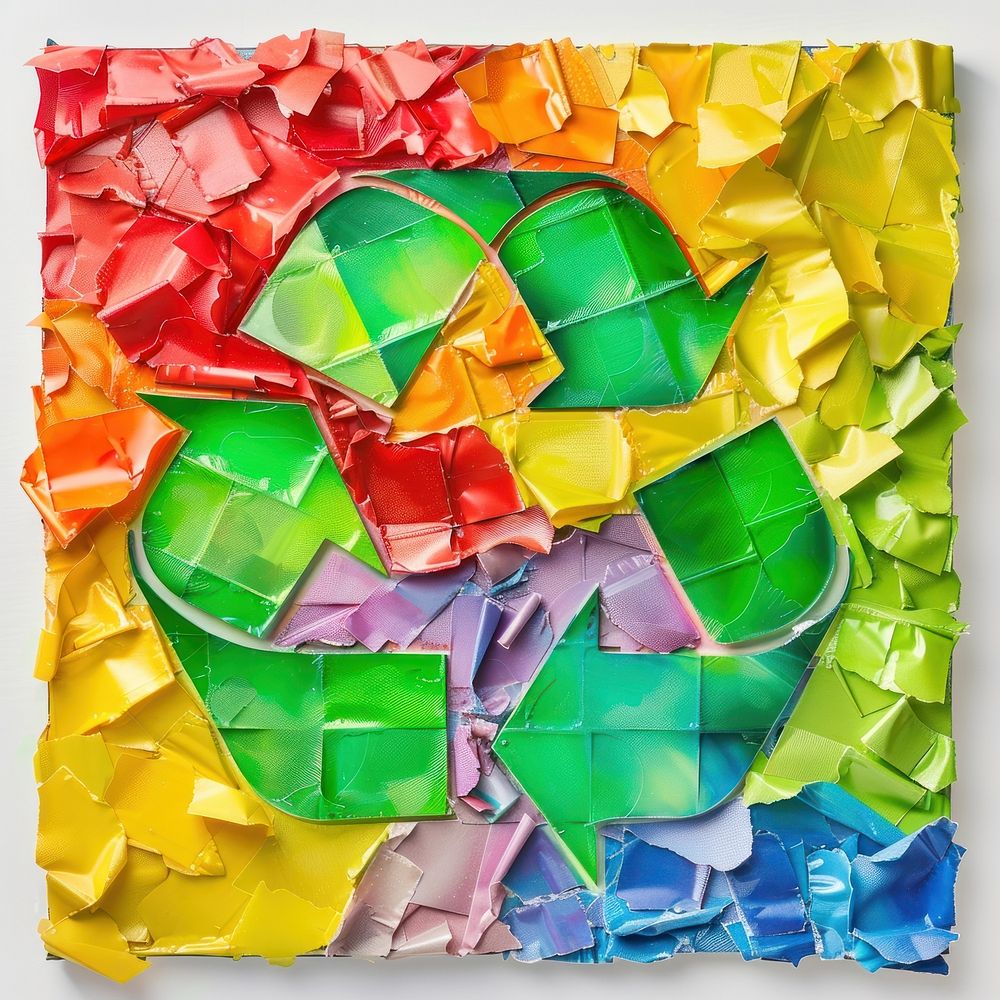 Recycle made from polyethylene backgrounds symbol green.