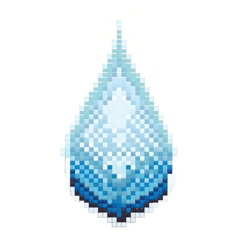 Cross stitch water drop white background accessories pixelated.