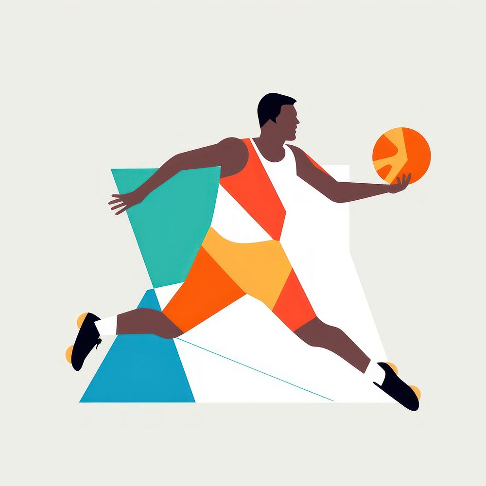 Illustration of a Basketball player basketball cartoon sports.