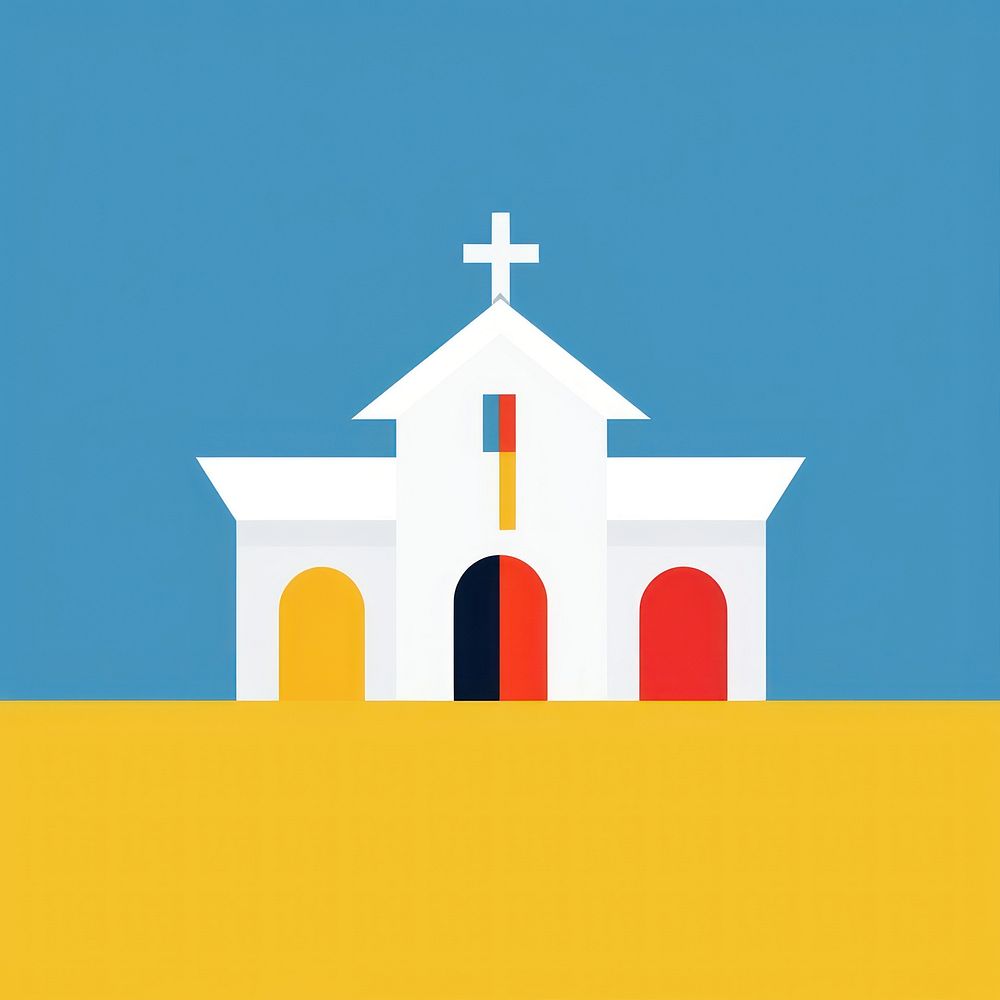 Church architecture building symbol.