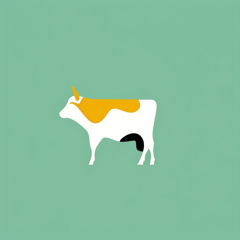 Illustration of a cow livestock cartoon animal.