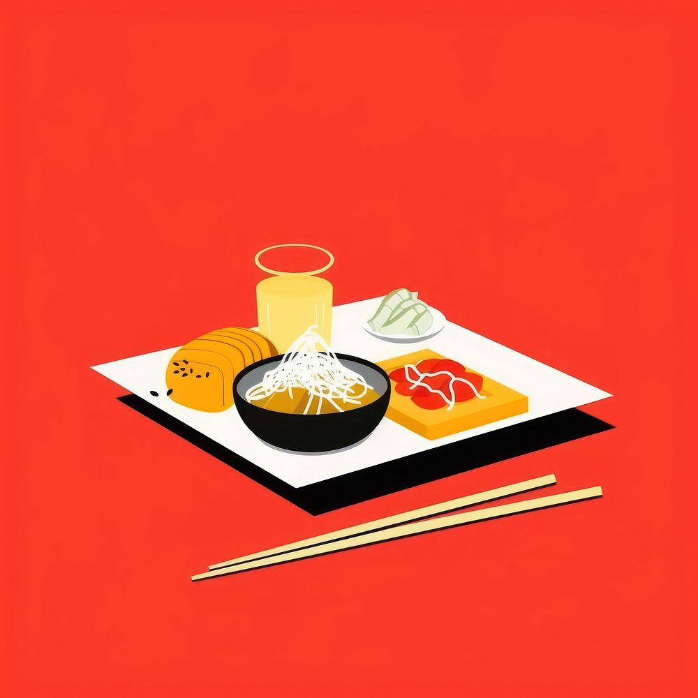 Japanese food restaurant chopsticks dish meal.