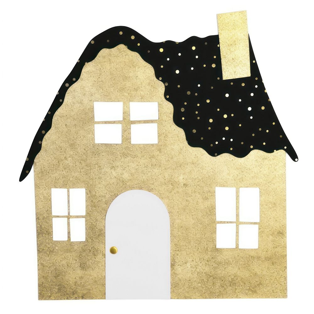 Home shape clipart ripped paper old white background architecture.