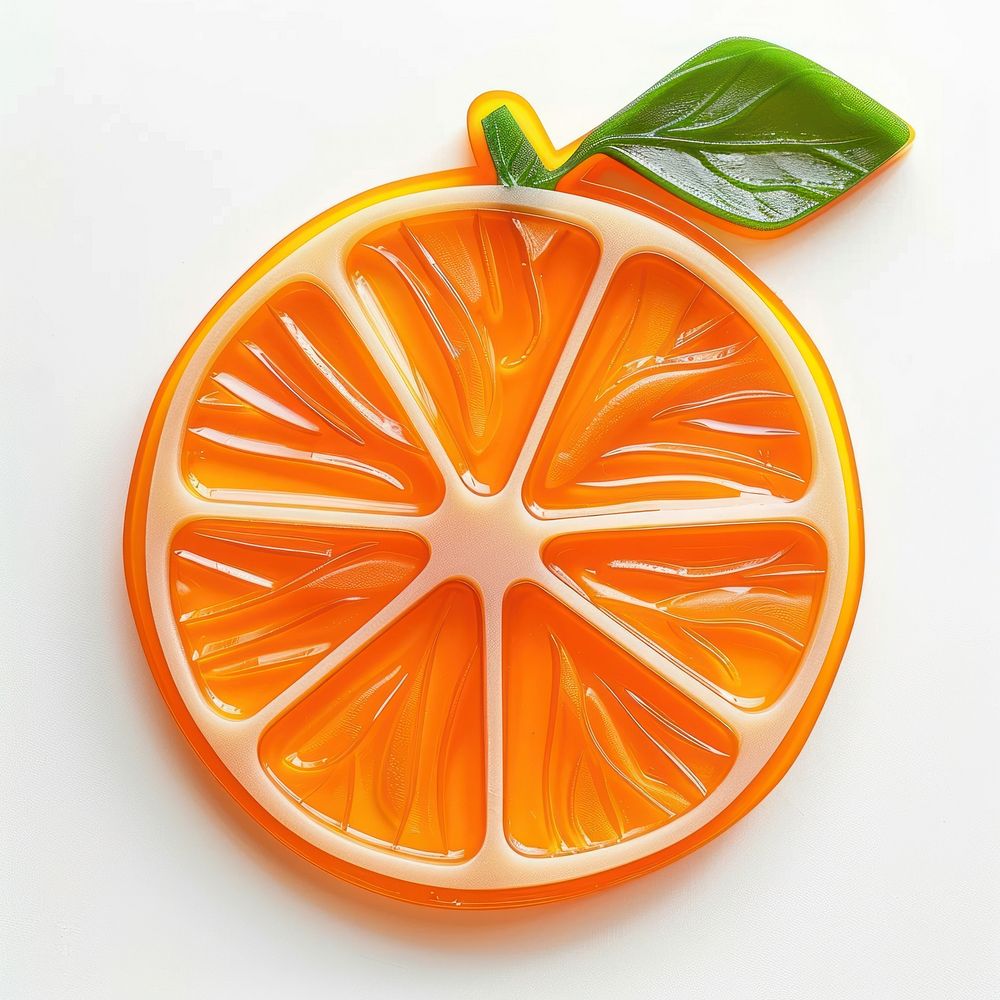 Orange made from polyethylene grapefruit shape plant.