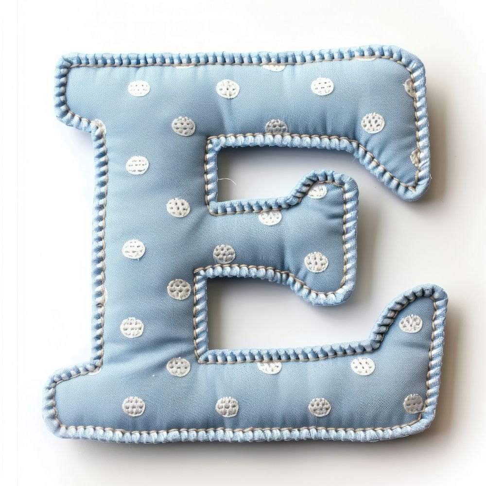Letters E pattern textile accessories.