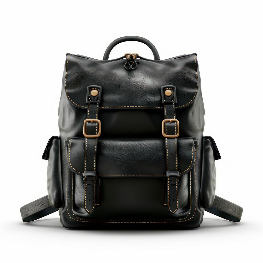 Black school bag backpack handbag accessories.