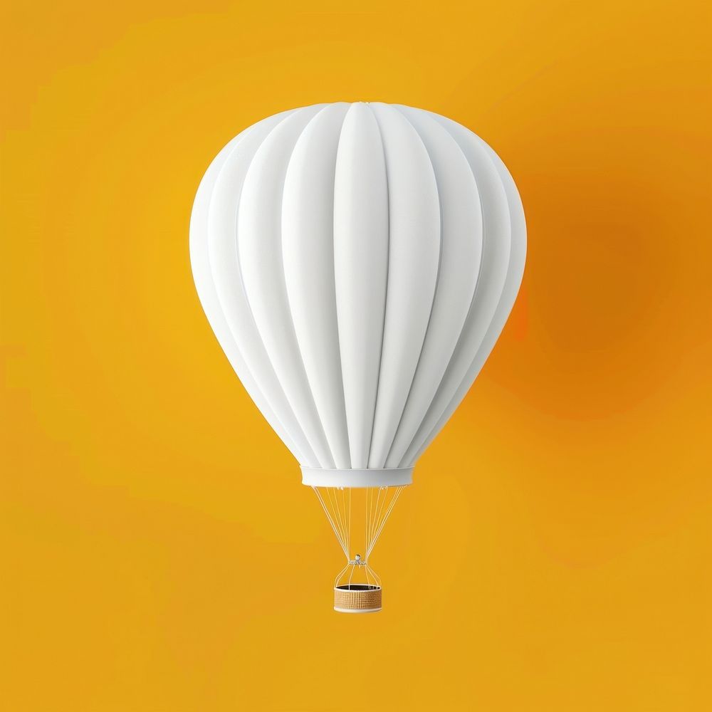 White hot air balloon mockup aircraft lamp transportation.