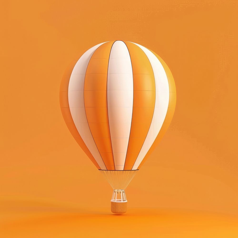 Hot air balloon mockup aircraft vehicle transportation.