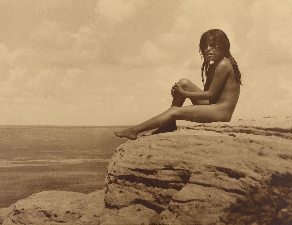 Native American Girl by Frederick I Monsen