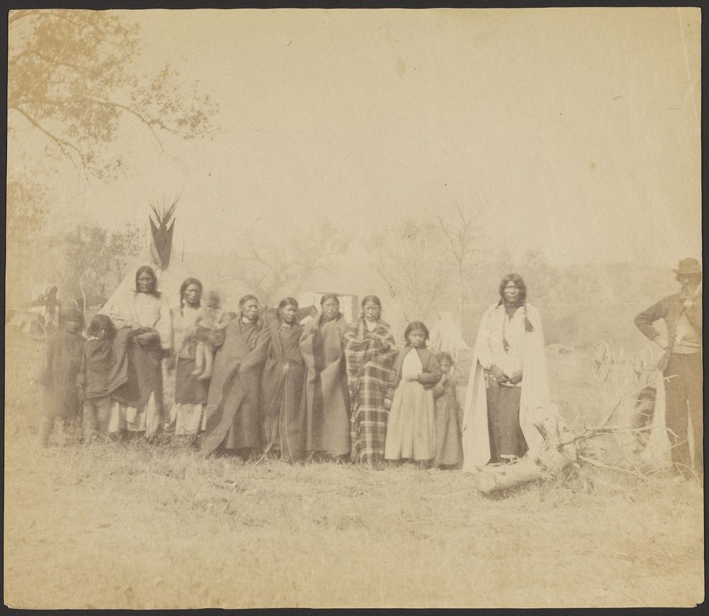 Cheyenne Captives at Camp Supply by W J Phillips