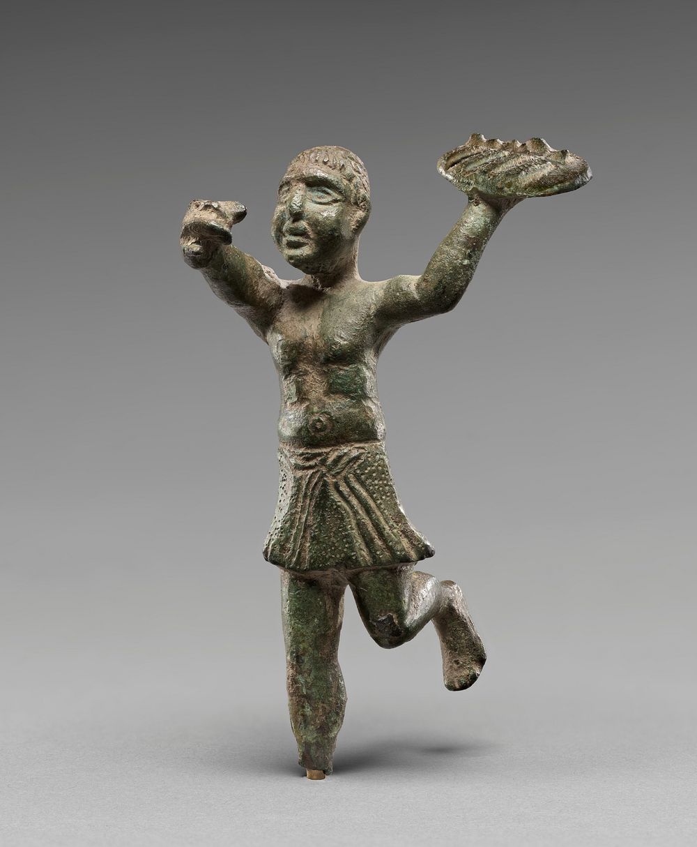 Statuette of a Boy Running with a Tray of Food