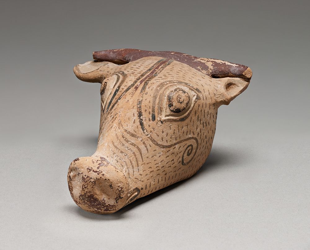 Aryballos in the Form of a Bull's Head