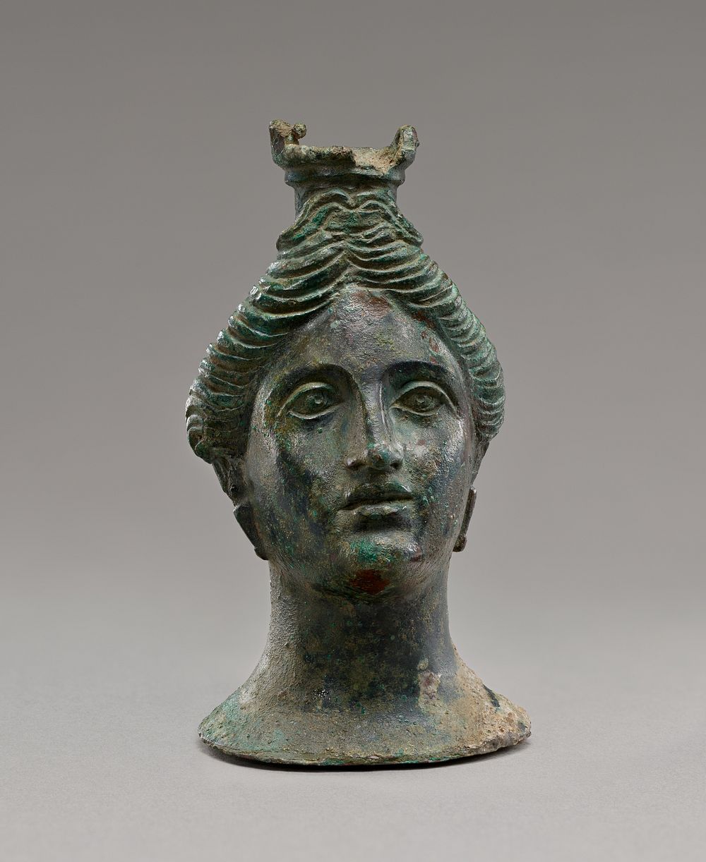 Plastic Vase in the Form of a Female Head