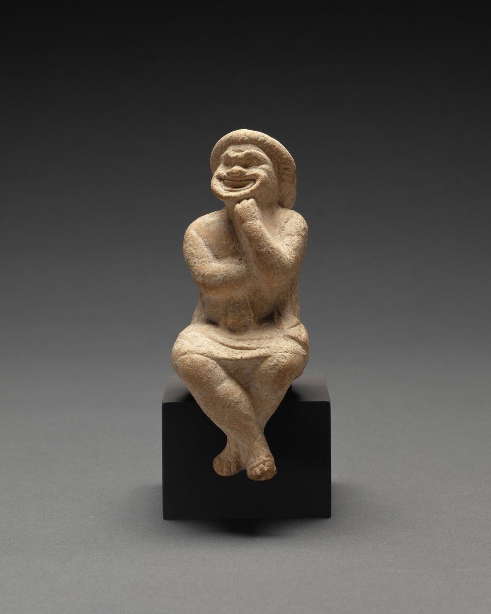 Statuette of a Seated Comic Actor