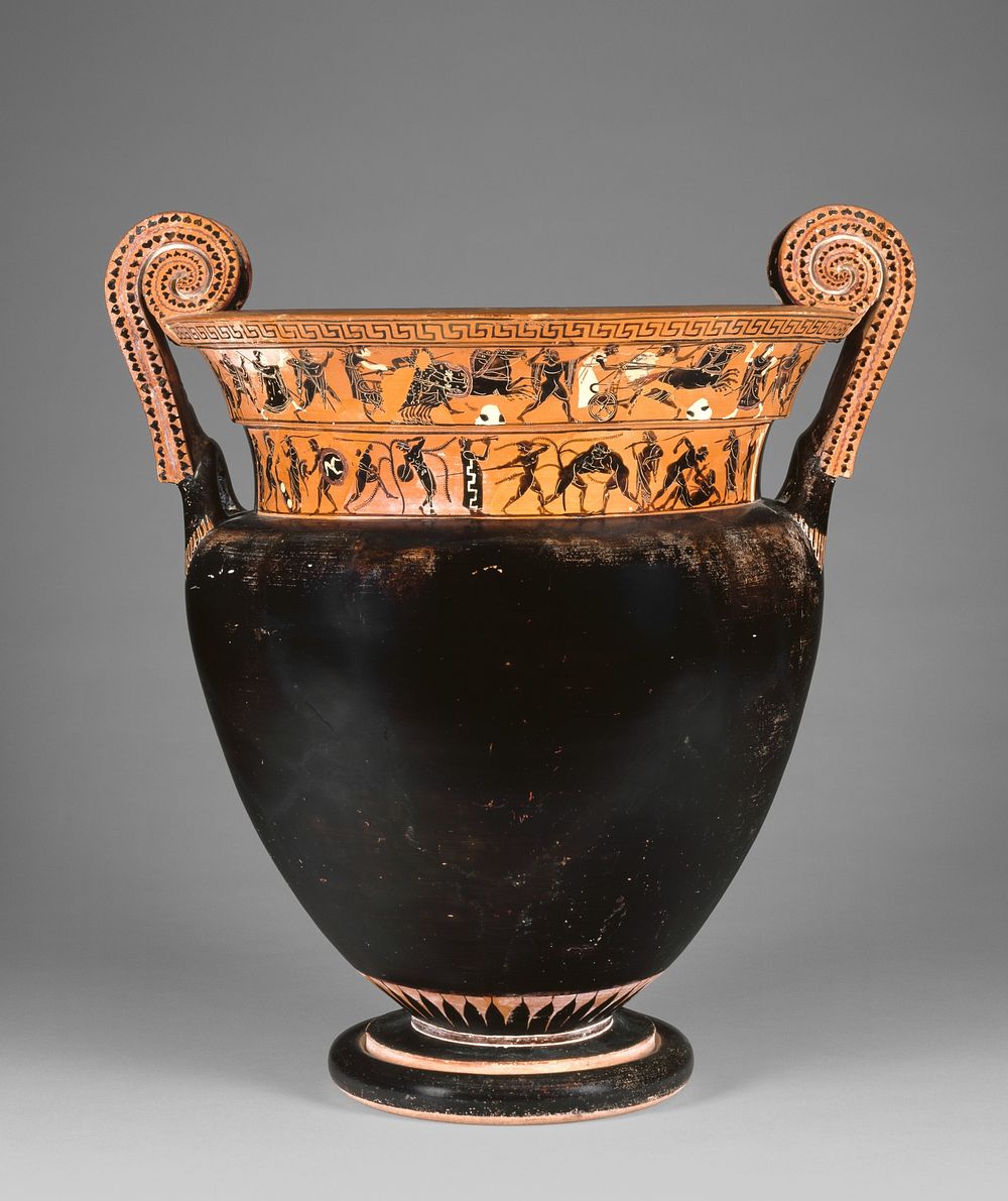 Attic Black-Figure Volute Krater by Leagros Group
