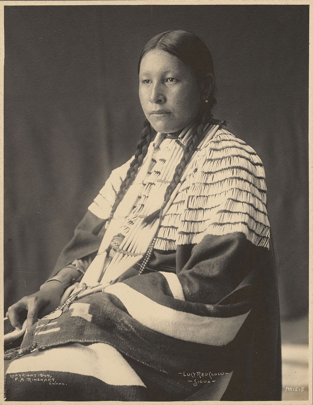 Lucy Red Cloud, Sioux by Adolph F Muhr and Frank A Rinehart
