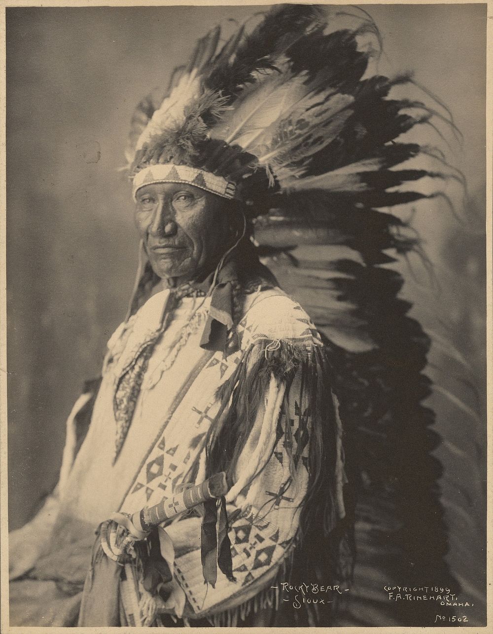 Rocky Bear, Sioux by Adolph F Muhr and Frank A Rinehart