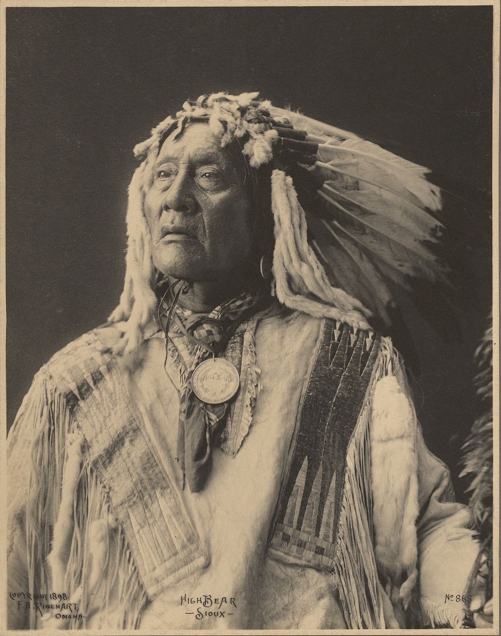 High Bear, Sioux by Adolph F Muhr and Frank A Rinehart