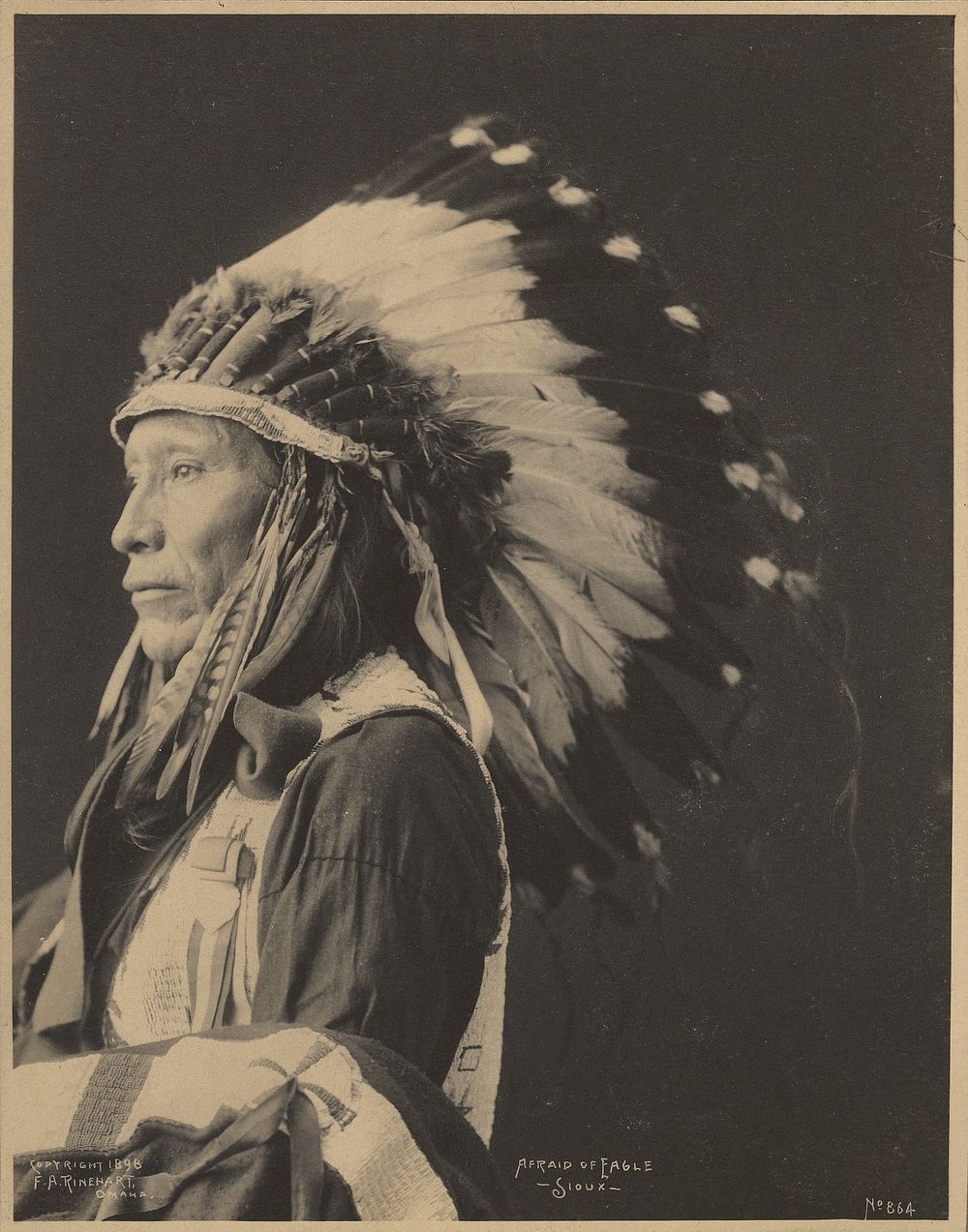Afraid of Eagle, Sioux by Adolph F Muhr and Frank A Rinehart